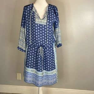 [GAP] Blue Boho Pattern Dress - Size XS